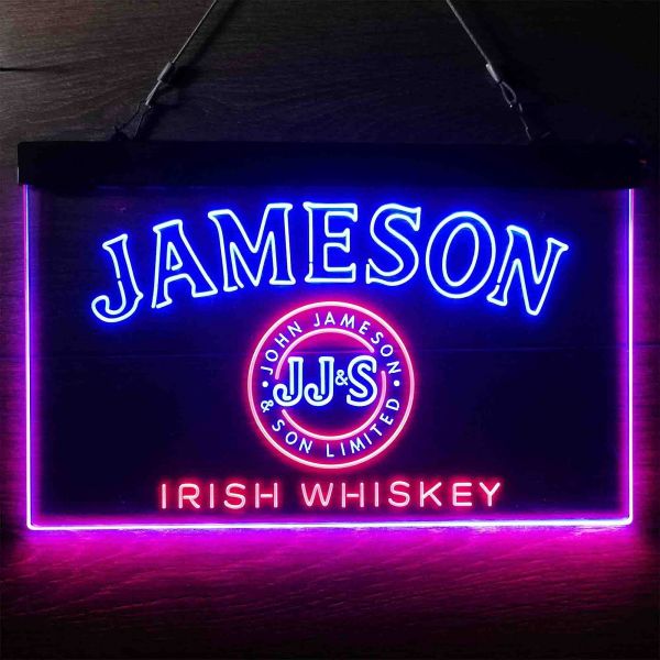 John Jameson Irish Whiskey Dual LED Neon Light Sign